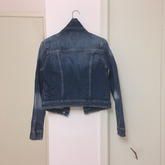 Stonewashed Blue Denim Jacket Button-up & Pockets - Picture 2 of 7